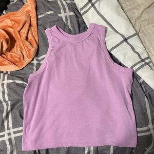 purple tank top